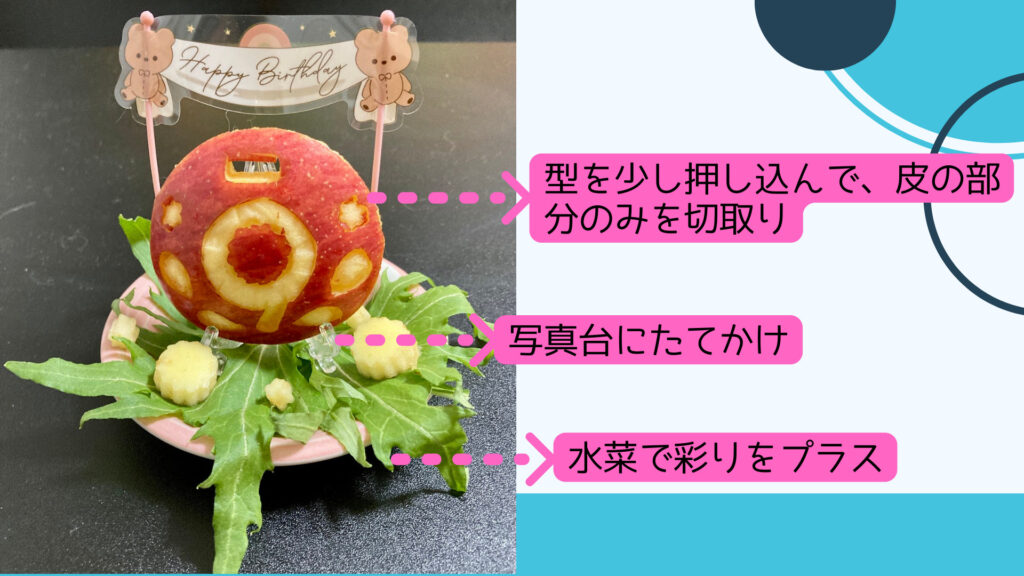 うさぎの野菜/フルーツのケーキ⑥